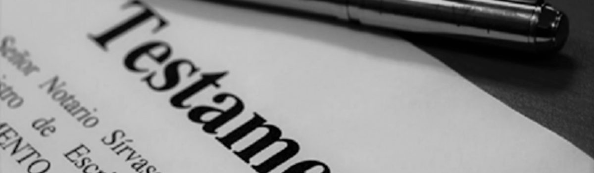 Testamento Boli BW cut Pen on headed testament paper